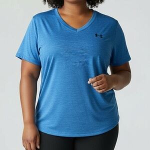 Under Armour Women’s Blue V-Neck Quick Dry Active Shirt